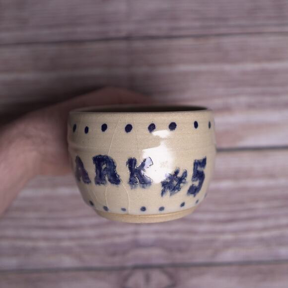 Set of 2 Hand-Thrown Pottery Coffee Mugs “Park 5” Design, Signed RS, Cottagecore - Picture 14 of 16